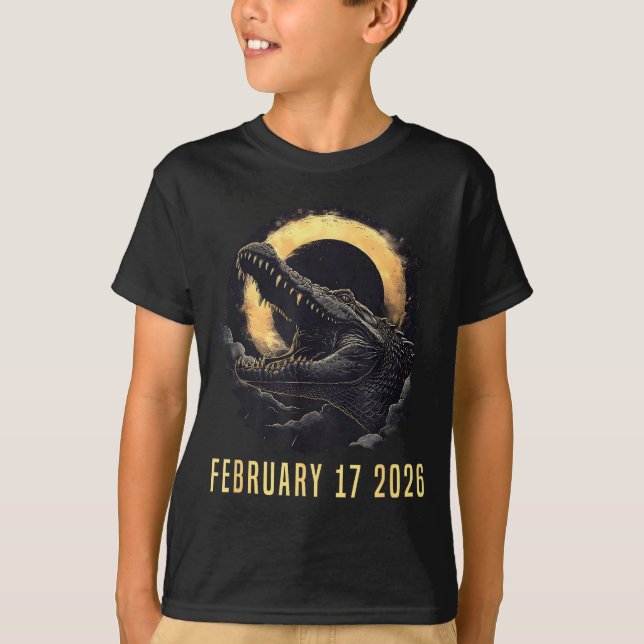 Camiseta Solar Eclipse 02 17 26 Design (Frente)
