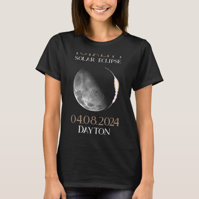 Camiseta Solar Eclipse 2024 04 Dayton Ohio (Frente)
