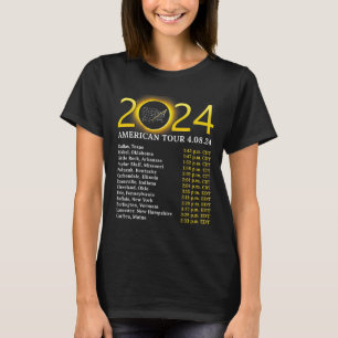 Camiseta Solar Eclipse 2024 American Tour 2024 Totality Tot
