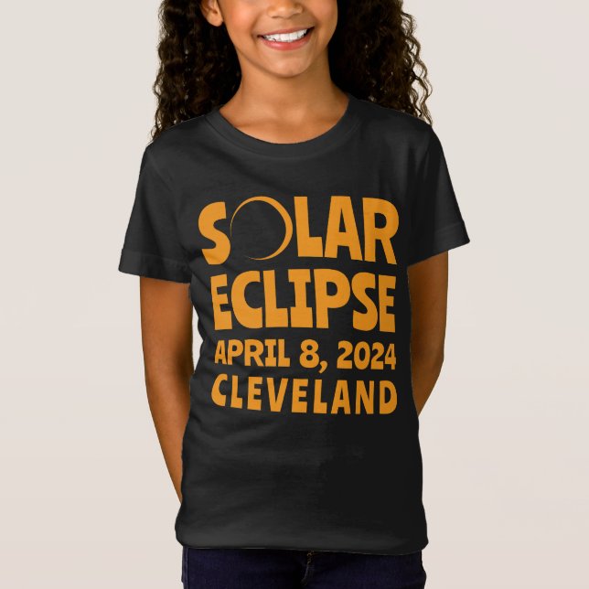 Camiseta Solar Eclipse 2024 Cleveland Ohio (Frente)