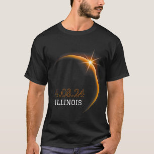 Camiseta Solar Eclipse 2024 Illinois Totality Primavera 4.0