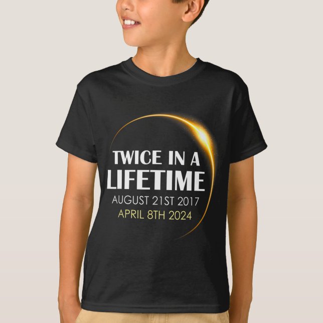 Camiseta Solar Eclipse Divertido Duas Vezes Na Vida Solar 2 (Frente)