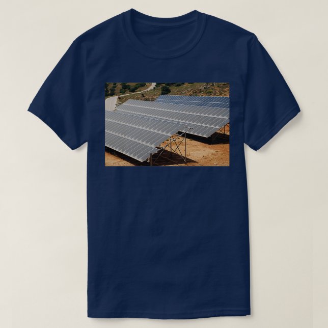 Camiseta Solar energy bank Tilos Island (Frente do Design)