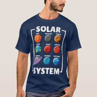 Camiseta Solar Star System Planet Science Astronomy Lovers 