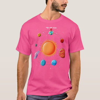 Camiseta Solar System Astronaut You Are Here Space