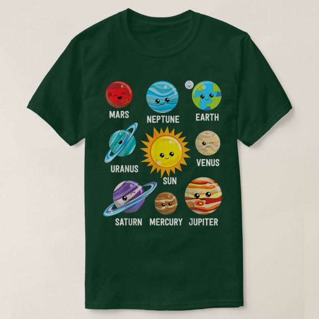 Camiseta Solar System Planets  (Frente do Design)