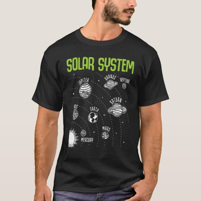 Camiseta Solar System Planets Space STEM Science Teacher Sc (Frente)