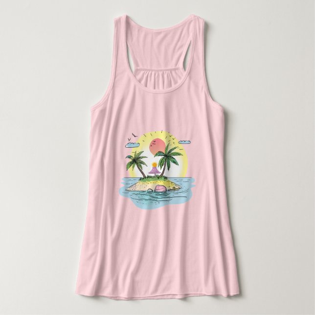 Camiseta Solar Tropical (Frente do Design)