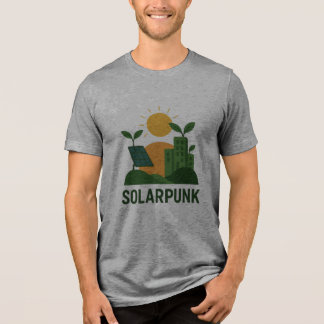 Camiseta Solarpunk Dreamscape - Harmonia da Natureza Futurí