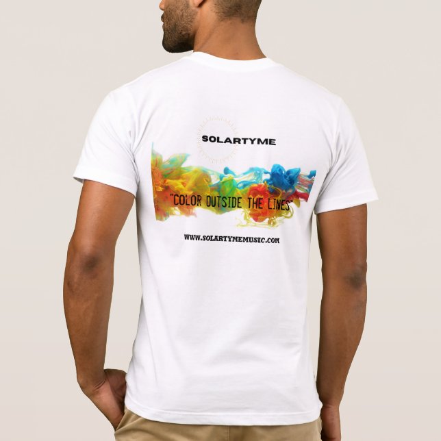 Camiseta SolarTyme - Cor Fora Das Linhas - Tee (Verso)