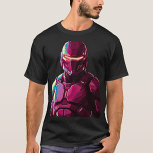 Camiseta Soldado Blindado Futurista Estética Escura Streetw