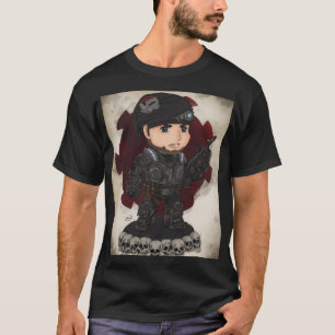 Camiseta Soldado Chibi Blindado Estilo COG
