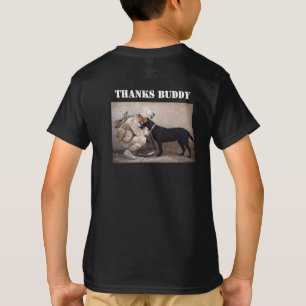 Camiseta Soldado com Fardamento e seu Cão Militar
