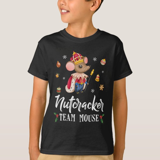 Camiseta Soldado da dança de Natal do Time Mouse Nutcracker (Frente)