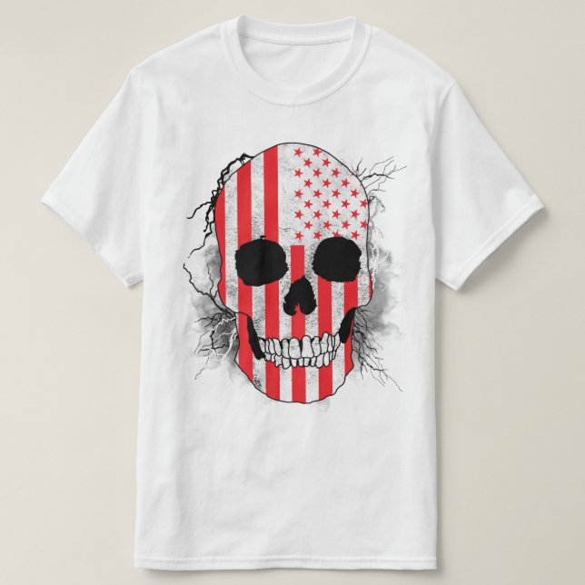 Camiseta Soldado do crânio (Frente do Design)