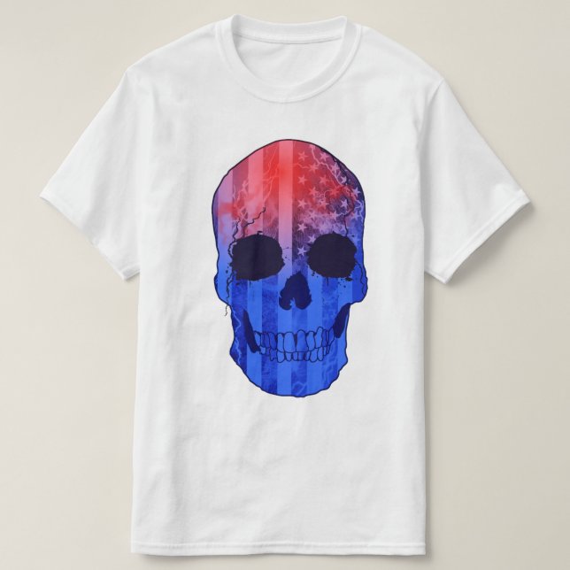 Camiseta Soldado do crânio EUA (Frente do Design)
