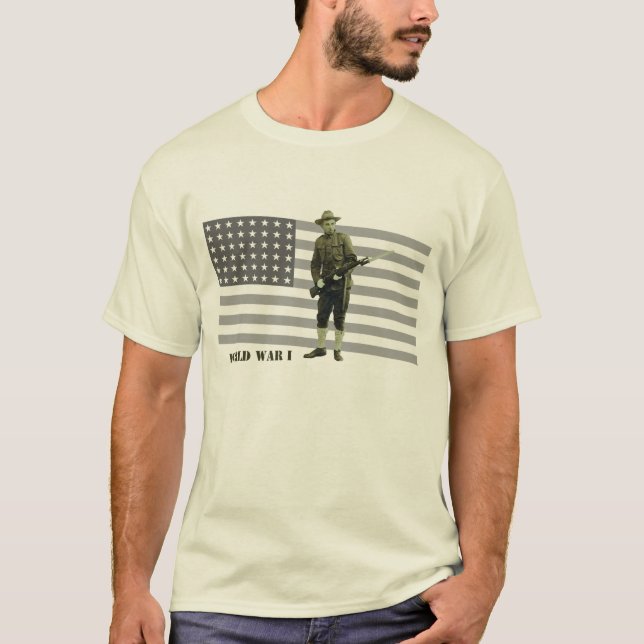Camiseta Soldado do Doughboy da Primeira Guerra Mundial do (Frente)