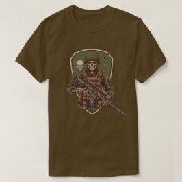 Camiseta Soldado Esqueleto Retro