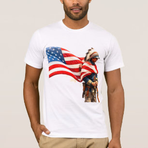 Camiseta soldado índio americano