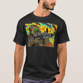 Camiseta Soldado Militar de Batalha do Sci Fi.