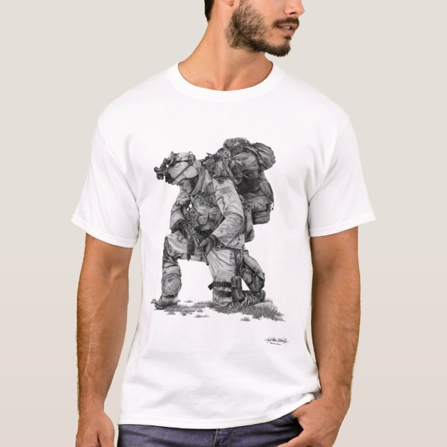 Camiseta Soldado-Murphy Praying Elliott (Frente)