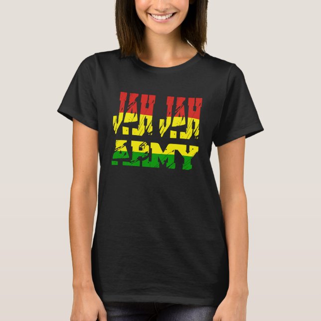 Camiseta Soldado Rastafari nas Raízes de Souvenir Rasta da  (Frente)