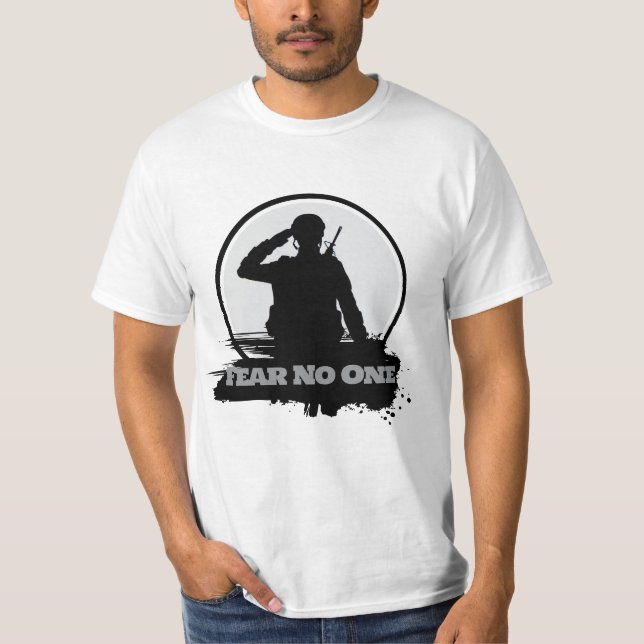 Camiseta Soldado Tshirt para ele (Frente)