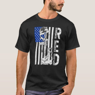 Camiseta Soldado Vermelho Sexta-Feira Suporta Bandeira Amer
