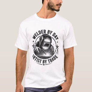 Camiseta Soldador de Dia, Artista por Ofício Soldagem Div