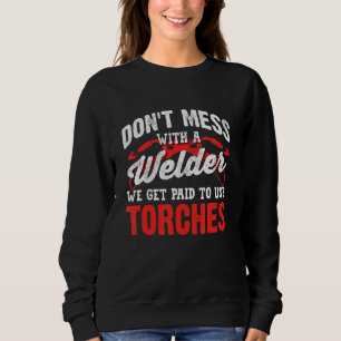 Camiseta Soldador De Metalúrgicos Soldadura Não Mama Com So