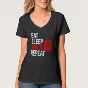 Camiseta Soldador de repetição de soldadura do repouso do r