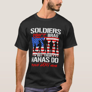 Camiseta Soldados Engraçados Não Arrastam Exército Orgulhos