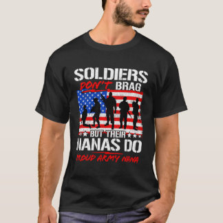 Camiseta Soldados Engraçados Não Arrastam Exército Orgulhos