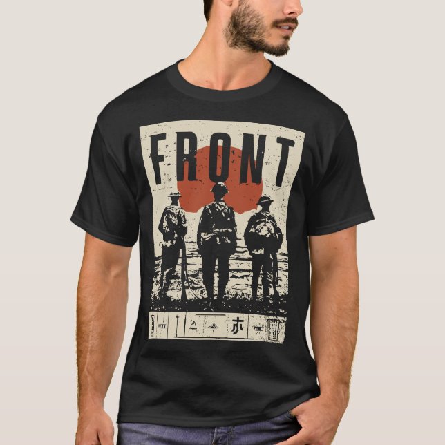 Camiseta Soldados Militares Frontline Design da Irmandade (Frente)