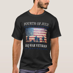 Camiseta Soldados Veteranos da Guerra do Iraque 4 de julho