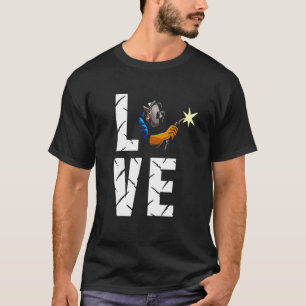 Camiseta Soldadura de Duros Orgulhosos Que Trabalham Na Ban
