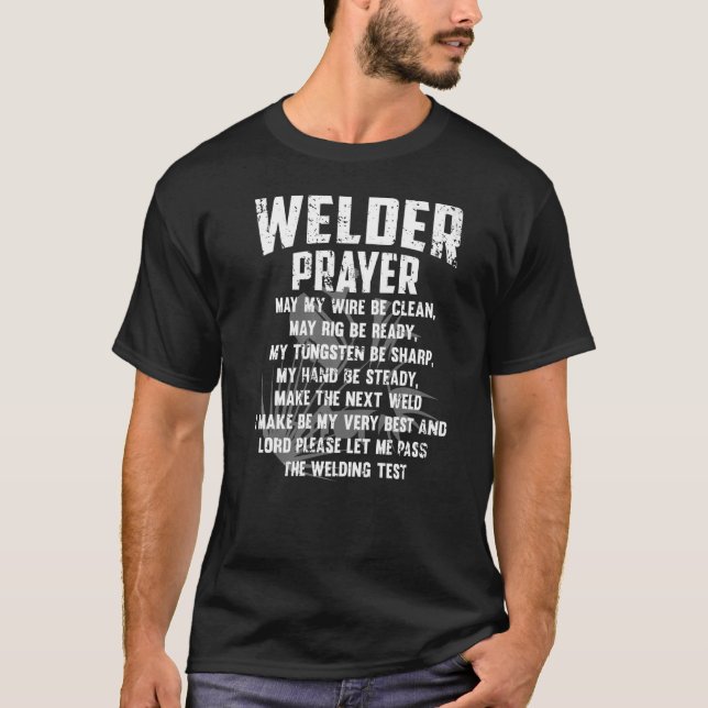 Camiseta Soldadura de oração para homens e mulheres Premium (Frente)