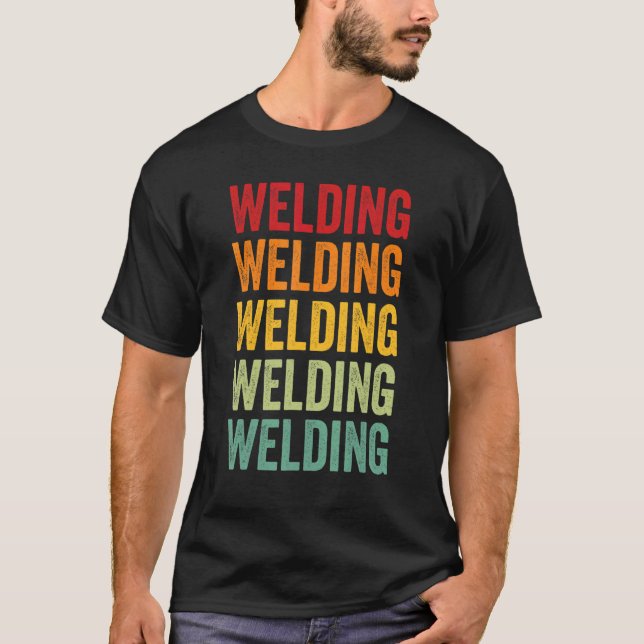 Camiseta Soldadura Design do Arco-Íris Hobbista (Frente)
