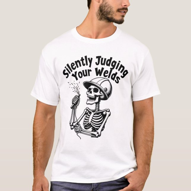 Camiseta Soldadura do crânio Jubilizando Silentemente Suas  (Frente)