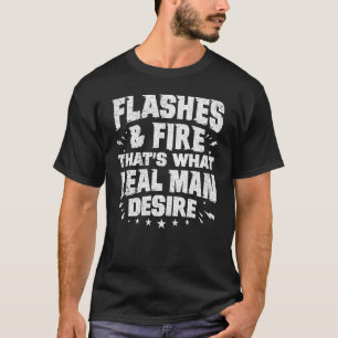 Camiseta Soldadura Flashes E Fogo Que Homem Real De