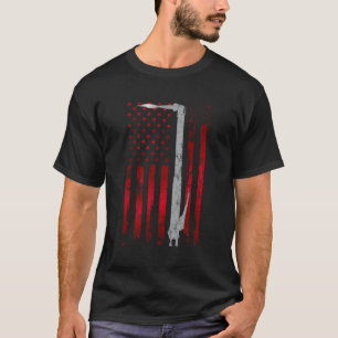 Camiseta Soldadura Patriótica Americana Flag Welder