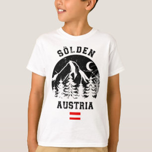 Camiseta Sölden Áustria Alpes Estância de Esqui Esqui Alpin