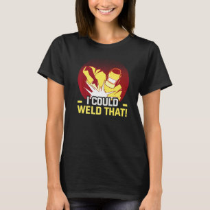 Camiseta Solder E Homem-Artesão De Metal Eu Podia Dar-Lhe