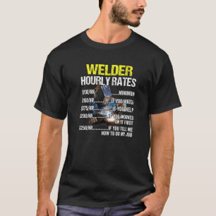 Camiseta Solder Occupation Welder Horário Solder Taxas Horá