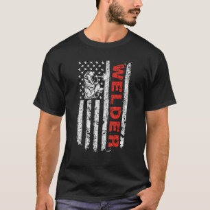 Camiseta Solder - USA American Flag Welder Iron Worker Con