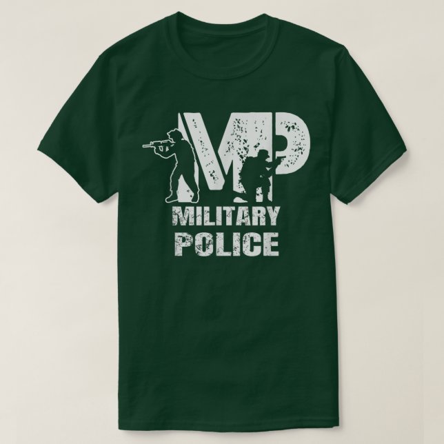 Camiseta Soldier Retired Veteran MP Military Police Policem (Frente do Design)