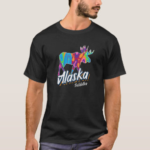 Camiseta Soldotna Alaska Usa Férias Coloridas De Arte Do Mo