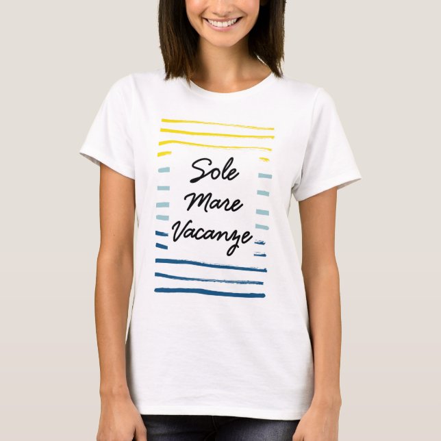 Camiseta Sole Mare Vacanze (Frente)