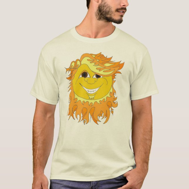 Camiseta Solenóides de Barba - O Sun farpado (Frente)