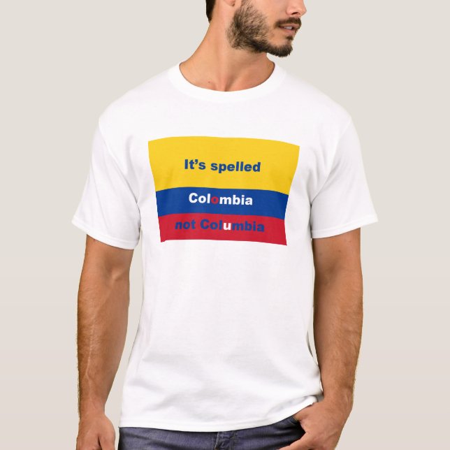 Camiseta Soletrou Colômbia não Colômbia (Frente)